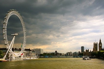 The famous London eye