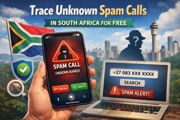 Trace unknown spam calls in South Africa for free